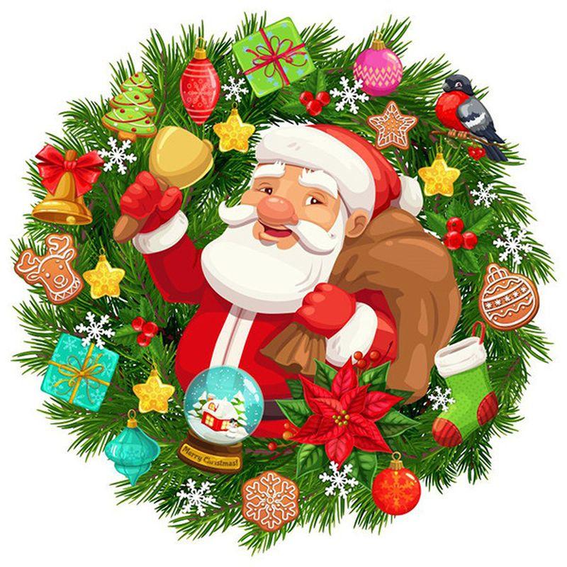 5d Diamond Christmas Painting Winter Full Round Diamond Embroidery Rhinestones Pictures Embroidery Cross Stitch Rhinestone New Arrival Home Decor
