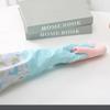 Elastic Band Mouth Waterproof Gloves Single Layer Rubber Gloves New Dishwashing Gloves  Kitchen