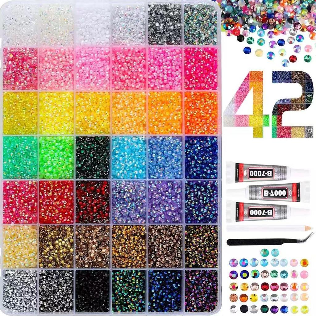 Multicolor 3mm Resin Flat Back Rhinestones for DIY Crafts: Clothing, Nail Art, and Phone Decoration