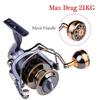 Winter Fishing Reel Max Drag 21KG Spool Fishing Reel Gear 5.2:1 Ratio High Speed Spinning Reel Casting Reel Carp for Saltwater
