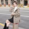 Fashionable and Warm Women's Plus Size Horn Button Long Sleeve Hooded Coat