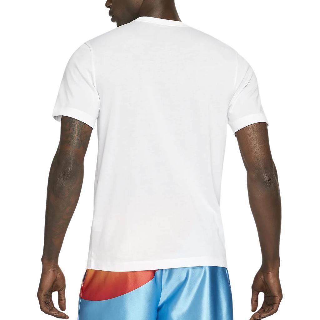 Nike T Shirts Men's White Crew Neck Moderate Straight Fit DH3830-100