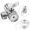 Zinc Alloy Switch Faucet Adapter Kitchen Sink Splitter Diverter Valve Water Tap Connector For Toilet Bidet Shower Bathroom