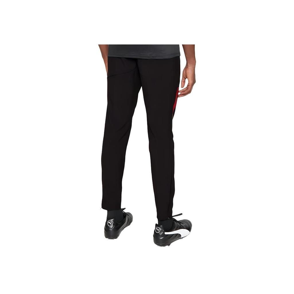 Puma Мужские тканые брюки ACM Prematch с буквенным принтом и контрастной эластичной резинкой на талии, черные 769277-01