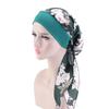 2025 Fashion Printed Flowers Women Inner Hijabs Cap Muslim Head Scarf Turban Bonnet Ready To Wear Ladies Wrap Under Hijab Cap