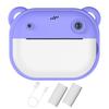 Kids Mini Instant Print Camera 2.0Inch IPS Screen Child Camera 24MP HD 1080P Video Selfie Video Camera Gift for Birthday/Holiday