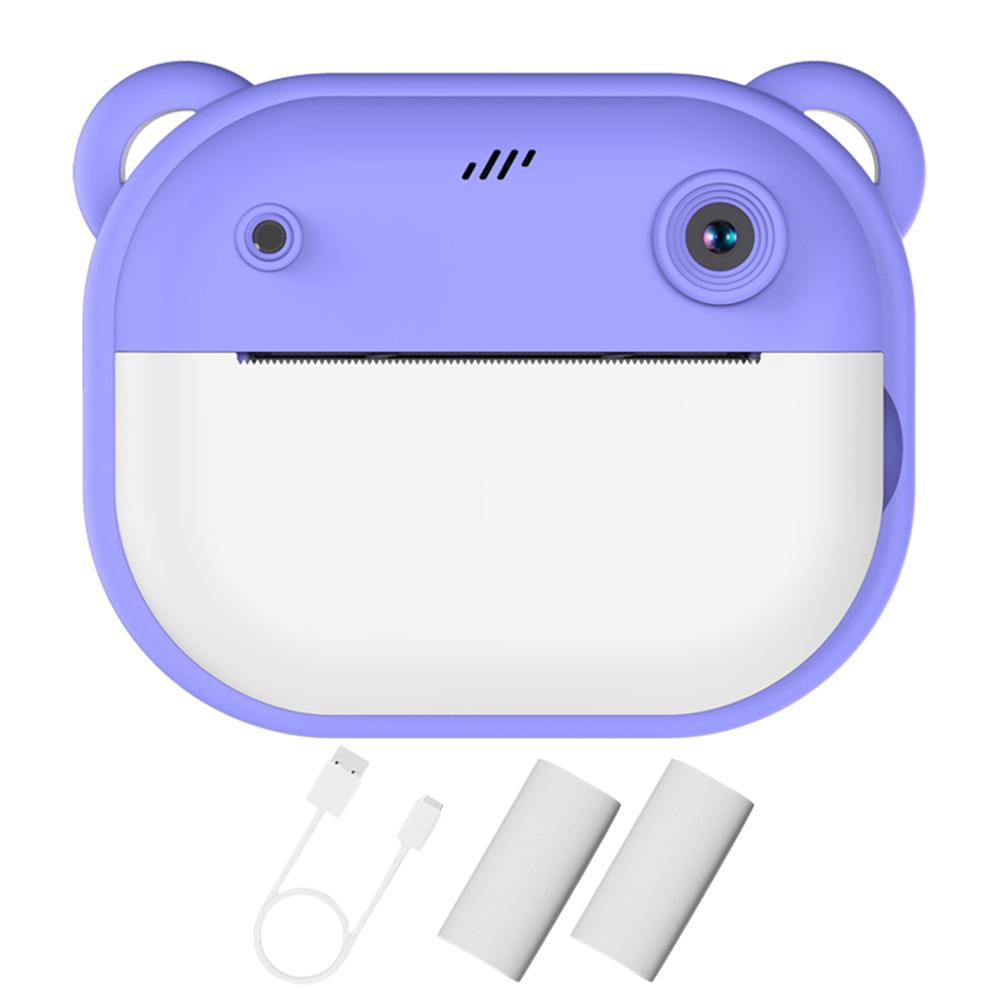 Kids Mini Instant Print Camera 2.0Inch IPS Screen Child Camera 24MP HD 1080P Video Selfie Video Camera Gift for Birthday/Holiday