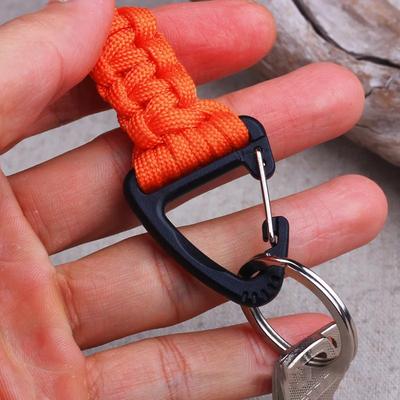 1 шт. Новый семижильный шнурок для ключей с крючком на запястье для кемпинга на открытом воздухе, многофункциональный крючок, треугольный быстросъемный крючок-карабин