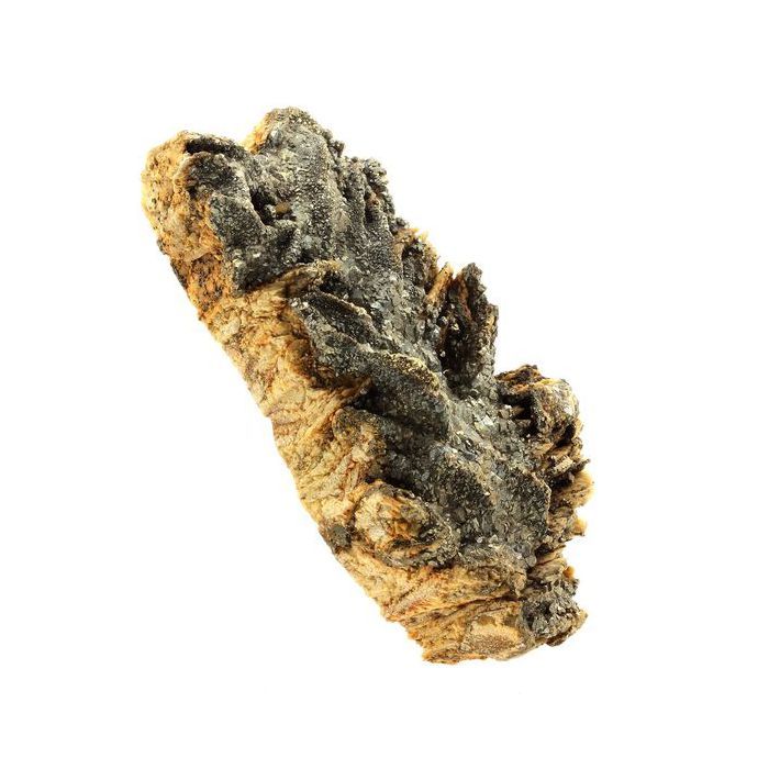 Pierres et Minéraux. Siderite, Pyrite. 1830.0 ct. Saint-Pierre-de-Mésage, Vizille, France..