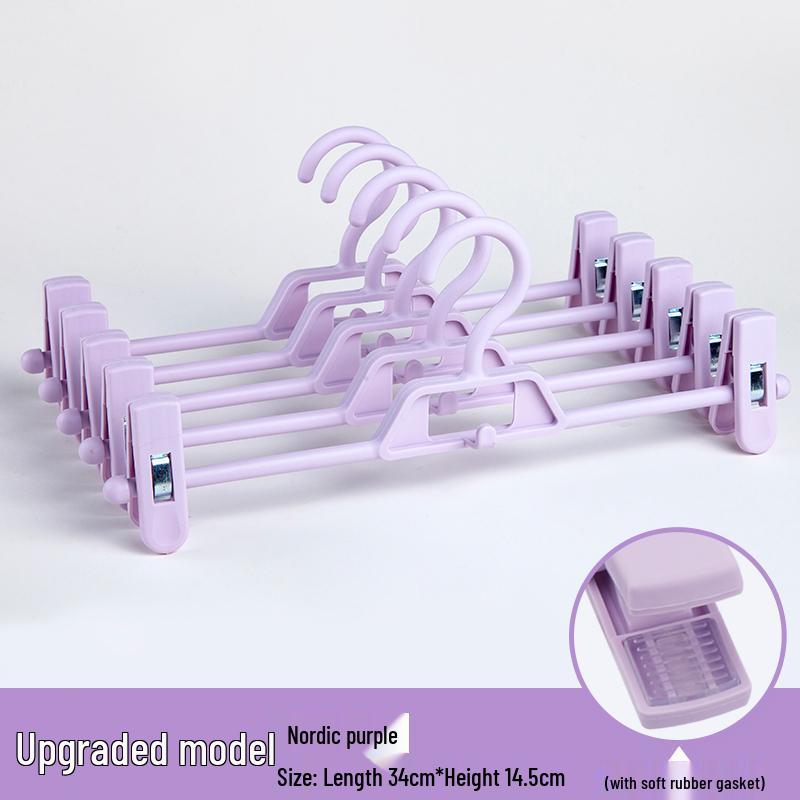 Nordic Style Non-Slip Telescopic Pants Hanger with Free Shipping