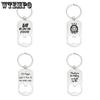 4pcs/set Bottle Opener Key Chain Father's Day Gift for Loved Ones Engraved Metal Key Chain