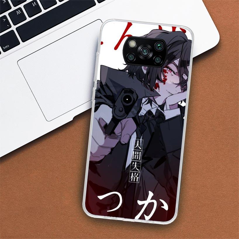 Чехол для телефона Bungo Stray Dogs Dazai для Xiaomi Poco X3 Nfc X4 ​​GT X5 Pro M5S M4 M3 M2 F5 F4 F3 F2 F1 Mi Note 10 Fundas Shell