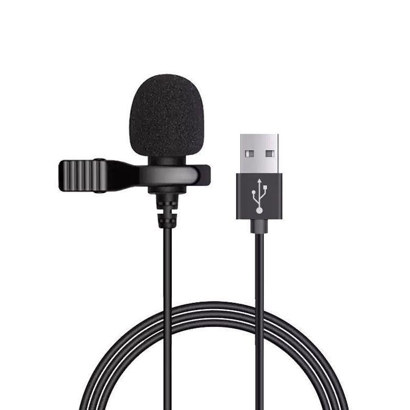 USB-микрофон-петличка с шумоподавлением для записи, стриминга и онлайн-встреч