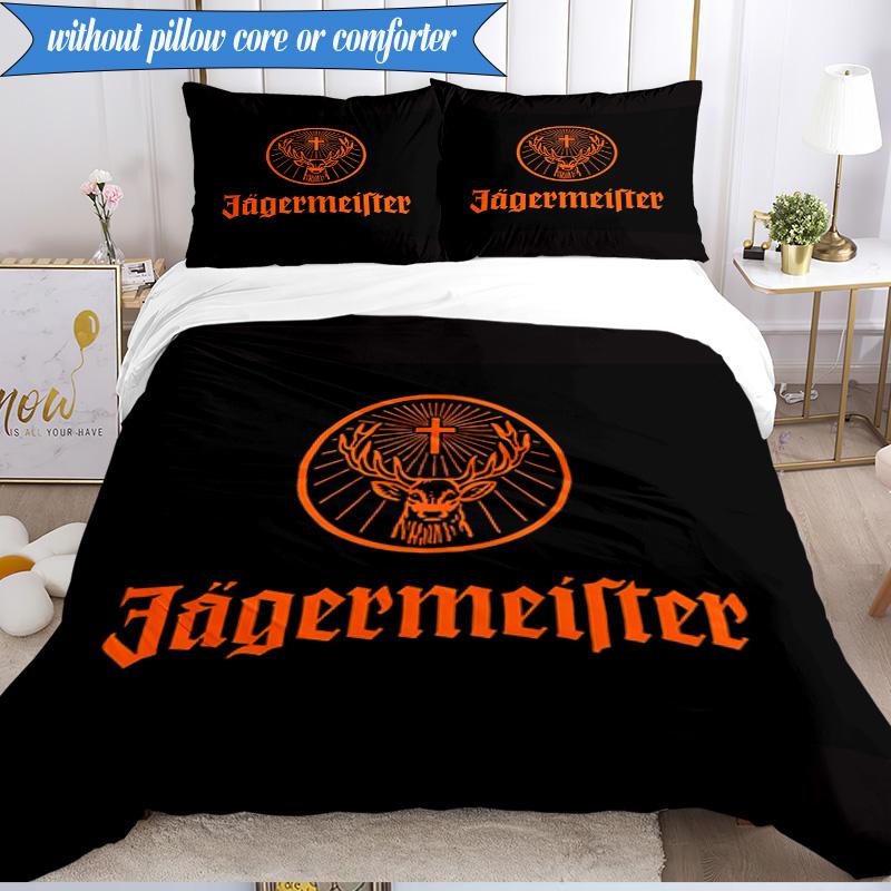 3PCS Jägermeister: The Spirit Of Tradition Bedding Set 2D Printing (Includes 1 Duvet Cover + 2 Pillowcases Coreless), Bedroom decor,Fan gift