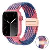 Магнитный плетеный ремешок-петля для Apple Watch 45мм 41мм 44мм 42мм 46мм Ultra 3 49мм Нейлоновый браслет iWatch 11 10 9 8 7 6 5 SE