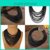 Boho Inspired Multi Layer Leather Rope Necklace For Street Vintage Style Outfits