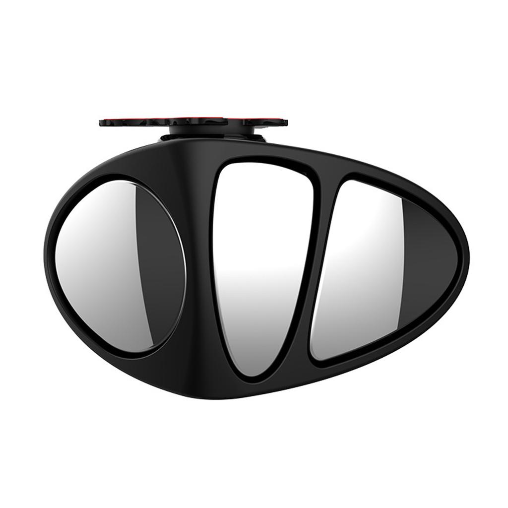 1 Pcs 3 In 1 360 Degree Rotation Three Sided Blind Spot Mirror Reversing Blind Spot Convex Mirror, Right & Left