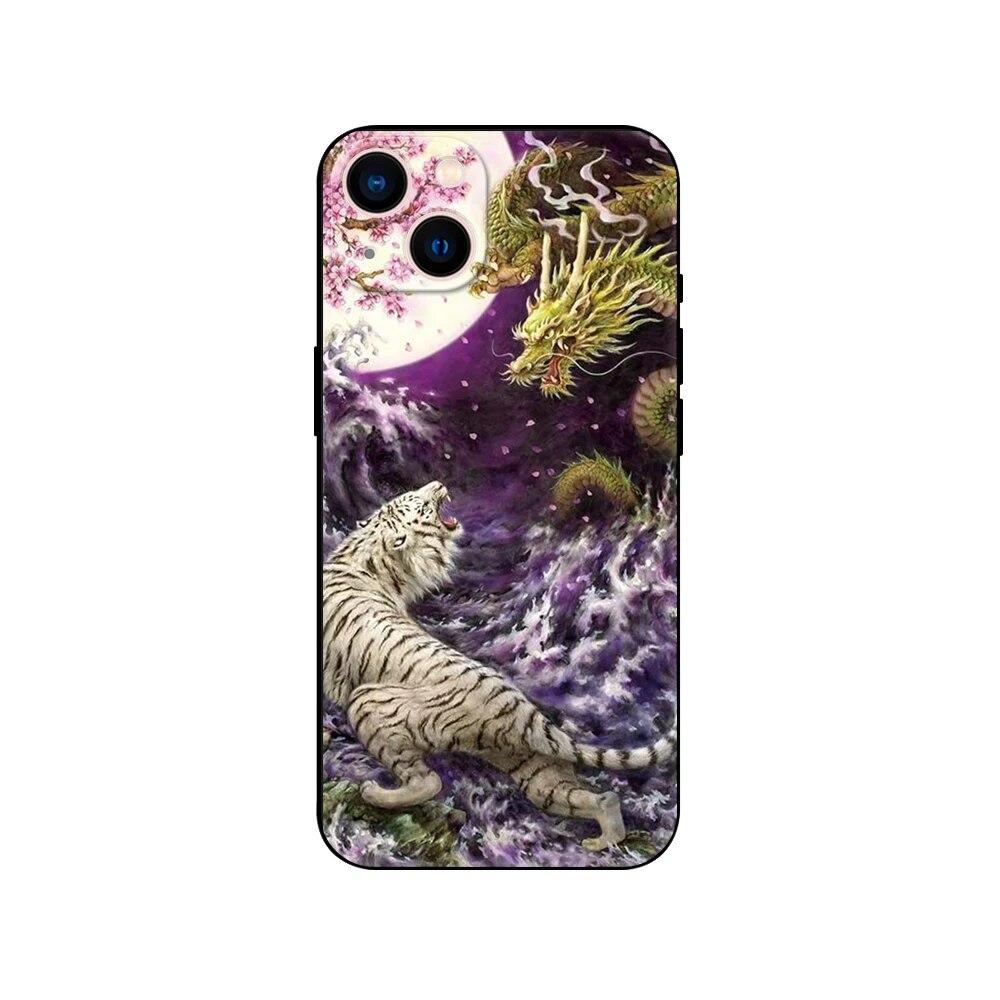 Чехол для телефона с мультяшным тигром для iPhone Samsung Galaxy Redmi Xiaomi Oppo OnePlus Note SA 7 8 9 10 11 12 13 14 20 21 22 23 53 54 Pro Max Ultra TPU Soft