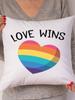 Наволочка Rainbow Love Wins для новой пары, декор для спальни, наволочка Love Tic Tac Toe, подушки для свадебного подарка Love 45*45 см