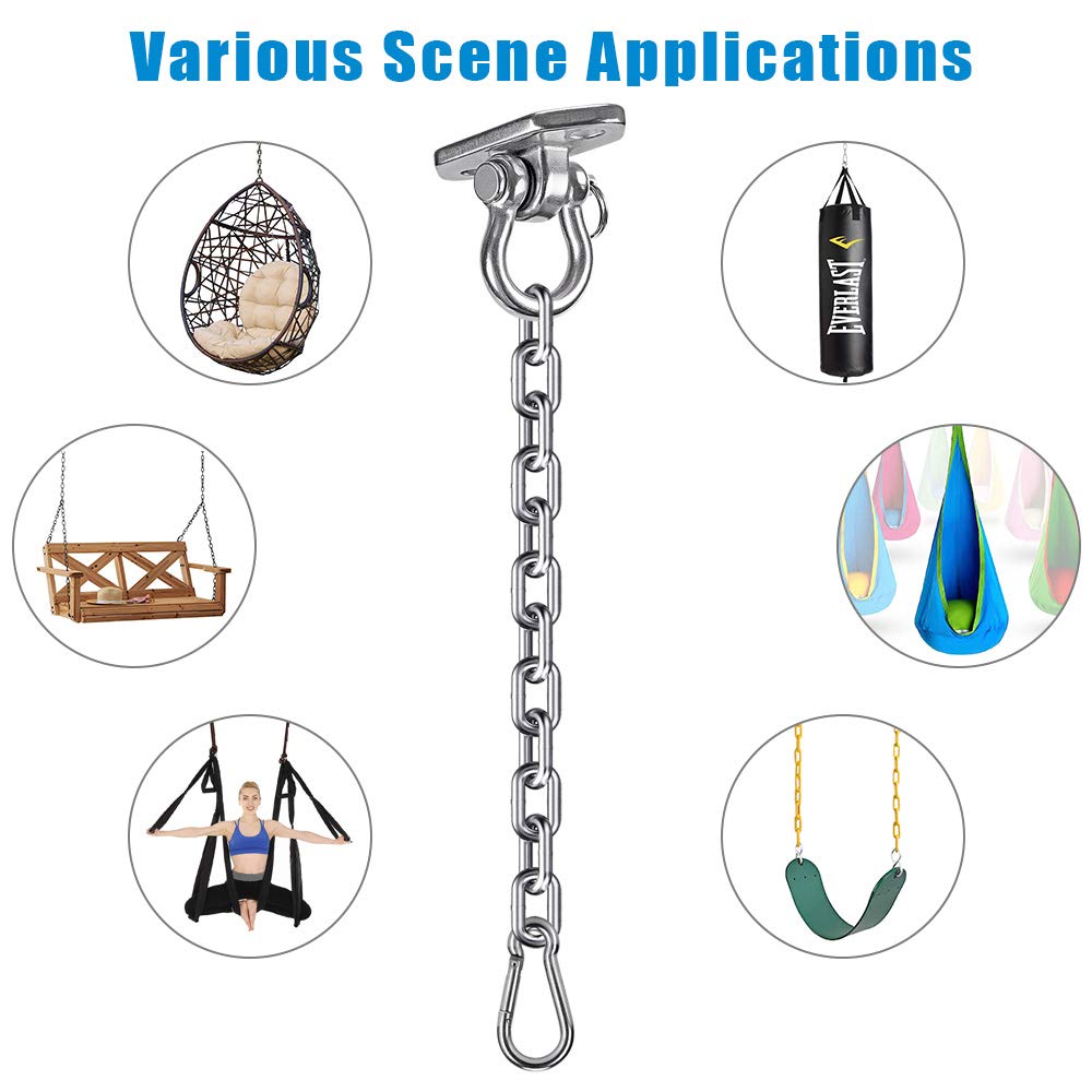 WAREMAID Sandbag Hanging Hardware Hook and Chain, Stainless Steel 180