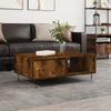 VidaXL Coffee Table Smoked Oak 90x60x35 Cm Engineered Wood 827065