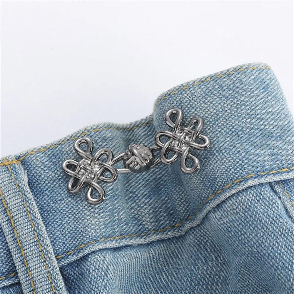 Chinese Knot Love Button Tightener Button Clasps Jean Buttons for Loose Jeans Party