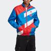 Adidas Striped Logo Print Reversible Jacket Men Outerwear Bright-Royal-Blue HT8834