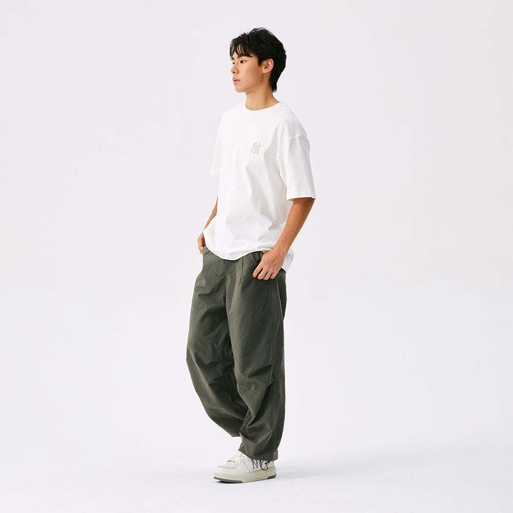 MLB MONOGRAM Нью-Йорк Янкиз FW25 Футболка Унисекс Белый 3ATSM0454-50IVS