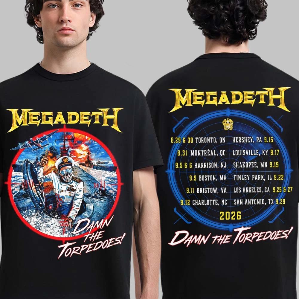 Megadeth North American 2026 Tour Damn The Torpedoes T-Shirt