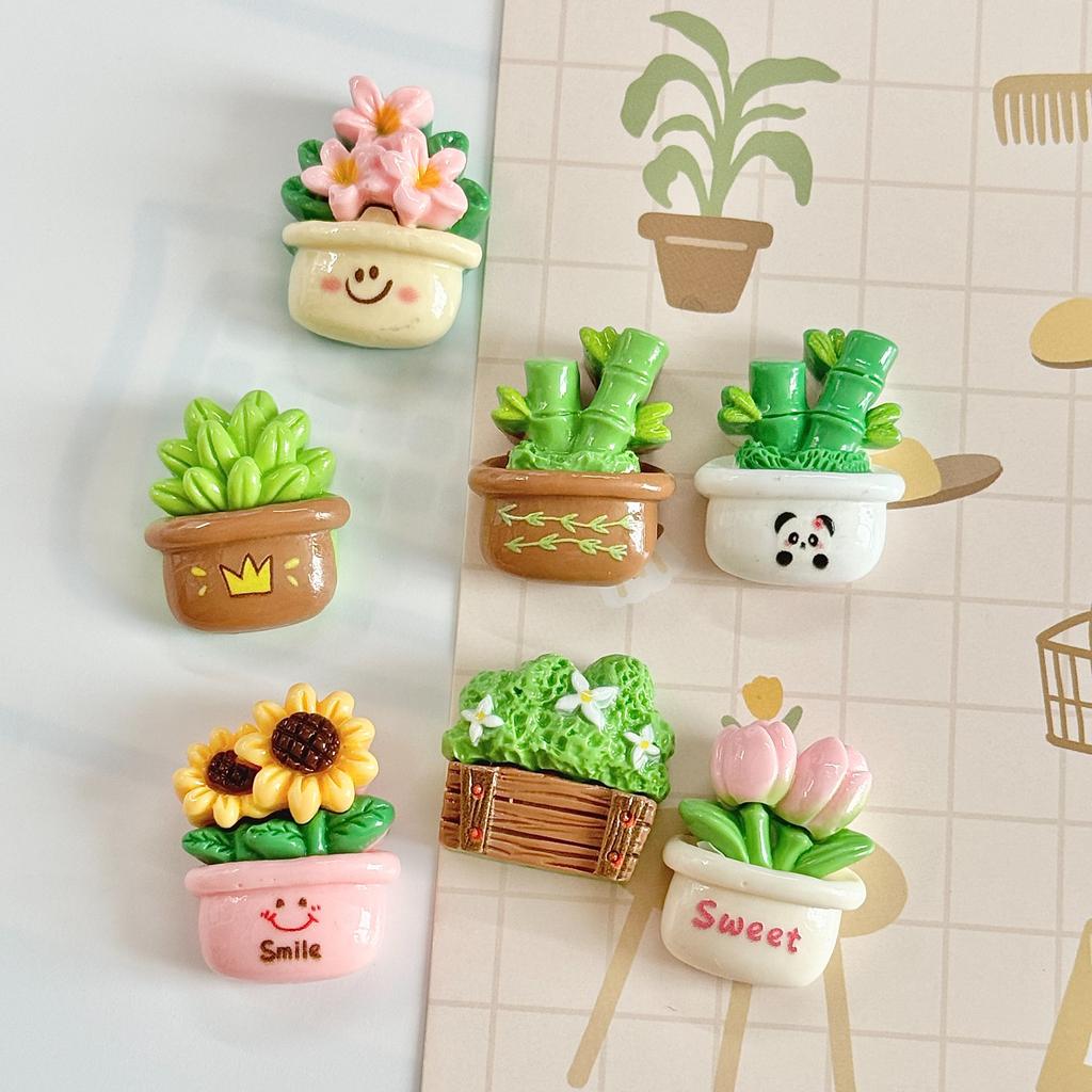 7 шт. зеленых магнитов с растениями - яркие цвета и долговечный декор для кухни, офиса и т. д. - универсальное использование на холодильнике, белых досках