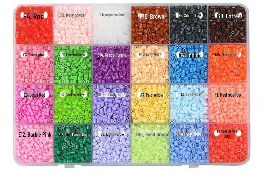 96 Цветов 2,6 мм Бусины Perler Набор для пополнения - Набор для DIY-творчества и развивающая игрушка