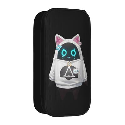 Lovely Meowboo A Zenless Zone Zero Pencil Case  Pencil Pouch Pen Holder Kids Large Storage Bag Students School Zipper Stationery