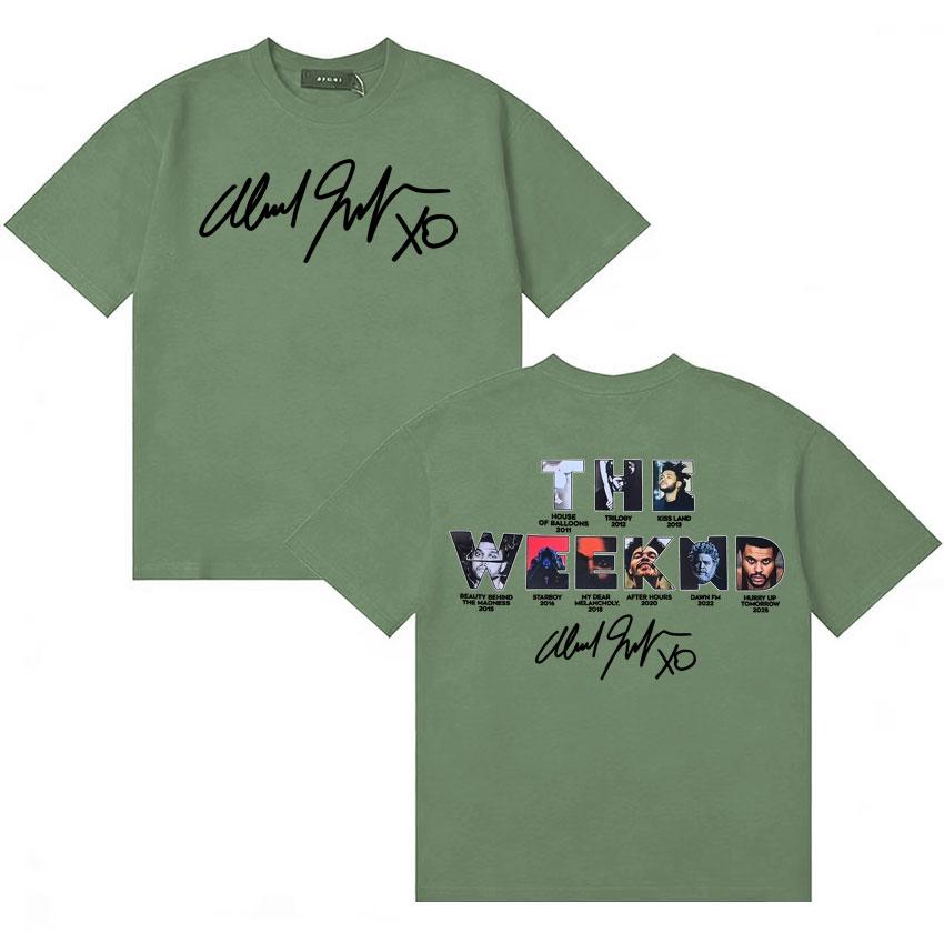 Streetwear Tops The Weeknd Hurry Up Tomorrow Album 2025 Tide T Shirt Unisexs Clothing Short Sleeve Tshirt Oversized Cozy Tshirts