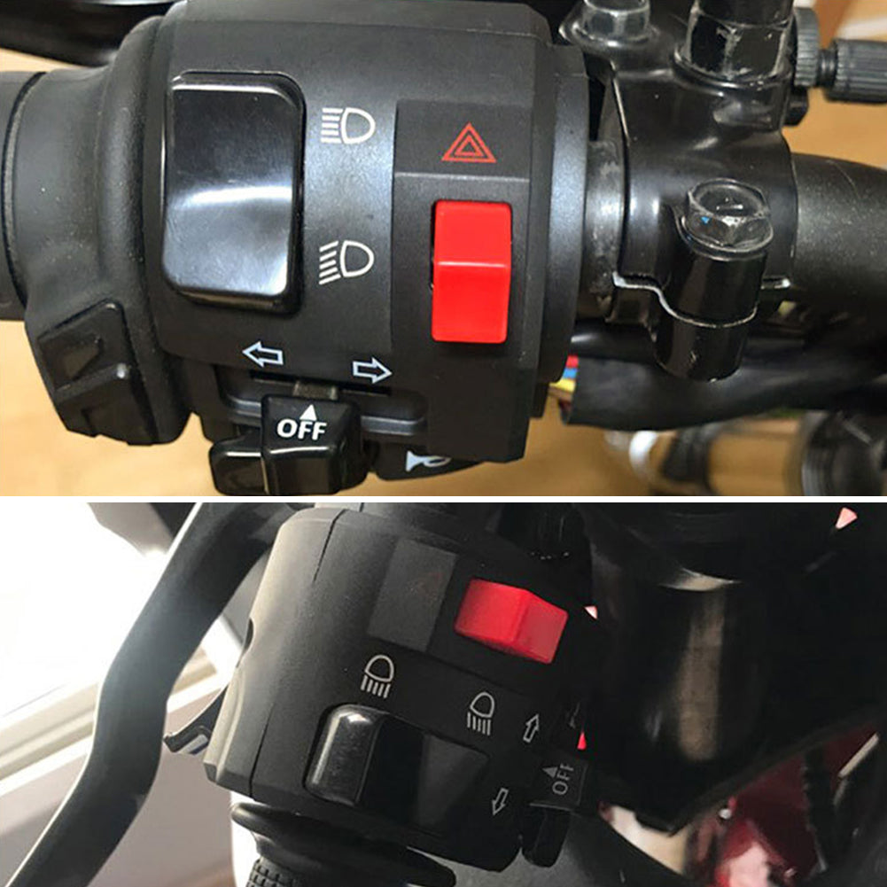 7/8" 22mm Motorcycle Switches Motorbike Horn Button Turn Signal Electric Fog Lamp Light Start Handlebar Controller Switch