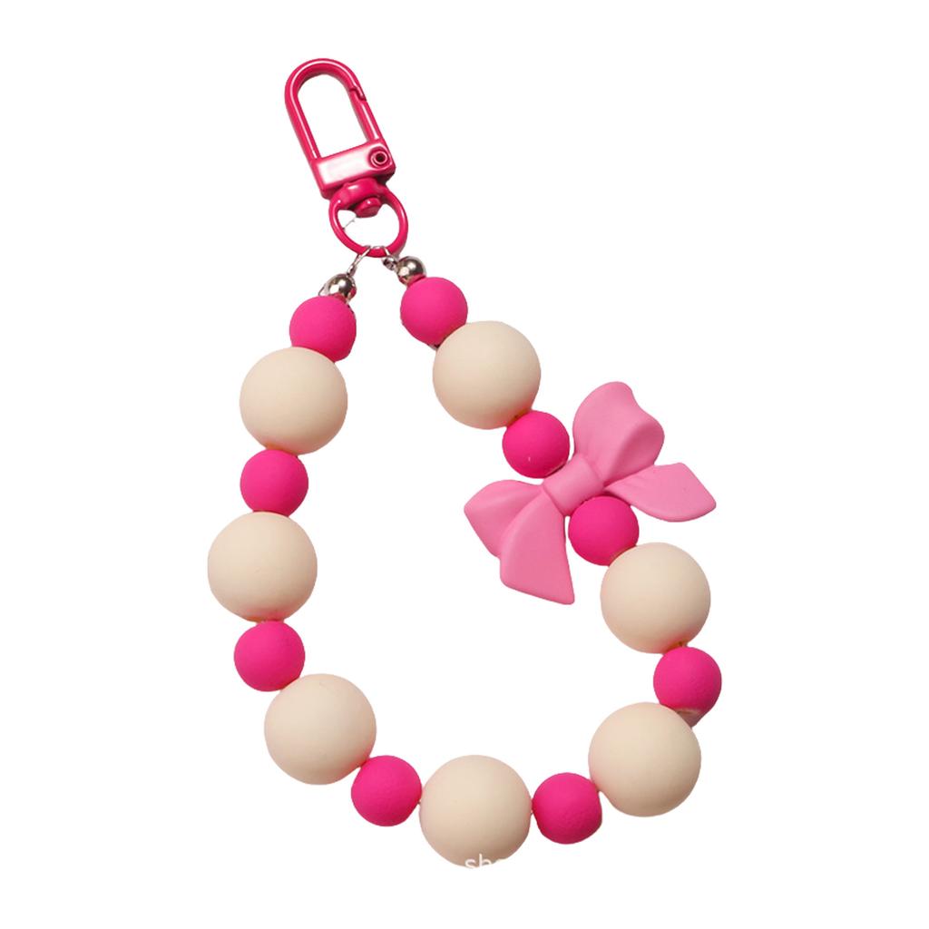 Брелок из бисера, милые брелоки с бантиками, подвеска для ключей от машины, брелоки с бантами, подвески для рюкзака, шарм для сумки для женщины