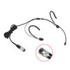 Professional Black Headset Microphone For Sennheiser Shure AKG Bodypack 3.5mm Lock 4 pin 3pin Condenser Headworn Mic Thick Cable