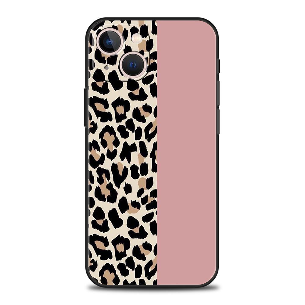 Роскошный мягкий чехол из ТПУ для iPhone 17 Air 16E 16 11 15 14 Pro MAX 12 13 7 8 Plus X XR XS SE 2022 Чехол Цветочный Леопардовые Глаза