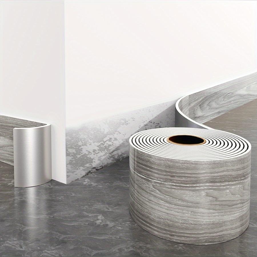 Мраморный самоклеящийся плинтус, 196.8"x3.95" Водонепроницаемая самоклеящаяся бордюрная лента для стен, Съемная ПЭТ-виниловая наклейка для домашнего декора