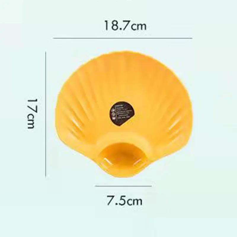 Пластиковая тарелка для пельменей Shell с дисками из уксуса. Уксусные тарелки. Суши на завтрак. Закуска из сухофруктов. Блюдо для плевания костей Shell.