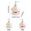 Ceramic Liquid Soap Dispenser Press Pump Shampoo Bottle Creative Dog Shape Lotion Bottle  Bathroom