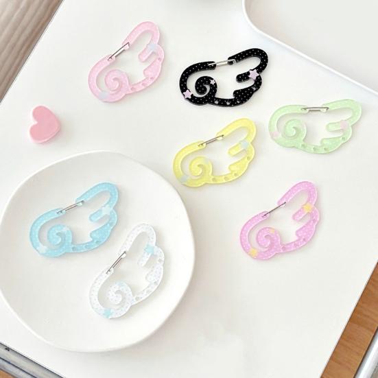 Акриловый брелок с крючком-клипсой, легкая подвеска-украшение, брелок для ключей, шарм для сумки/автомобиля, аксессуар для рюкзака