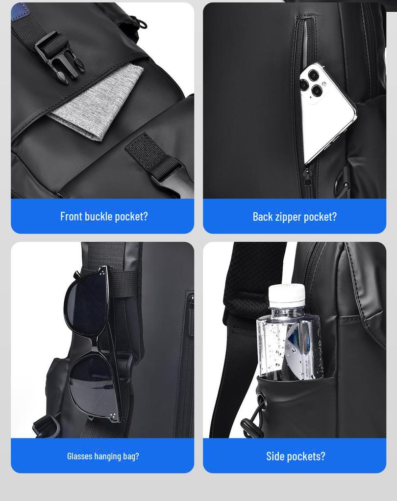 Высококачественная водонепроницаемая сумка унисекс через плечо и на грудь для путешествий и повседневного использования