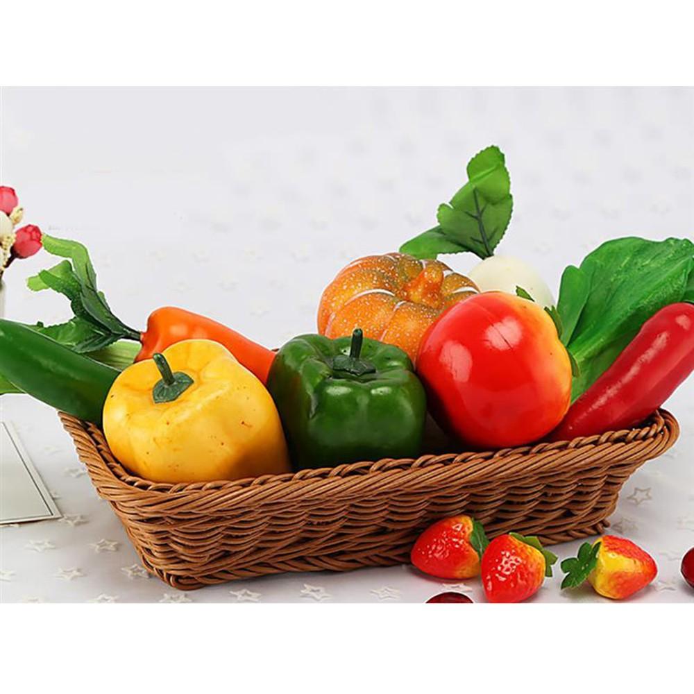 3PCS Realistic Artificial Imitated Peppers Vegetables Decor Restaurants Props