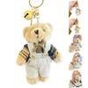 Cute Plush Bear Keychain Stuffed Animals Keyring Pendant Furry Purse Backpack Handbag Charm