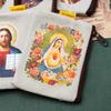 9x7 см Сумка для Розария с изображением Девы Марии и Иисуса, Шкатулка для хранения религиозных украшений, Шкатулка для четков, Христианские подарки