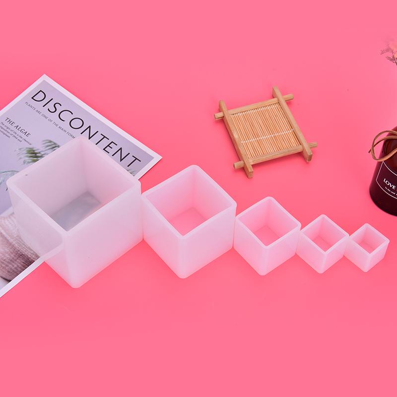 1 шт., силиконовая форма для свечей в форме куба, квадратная форма для поделок из гипса