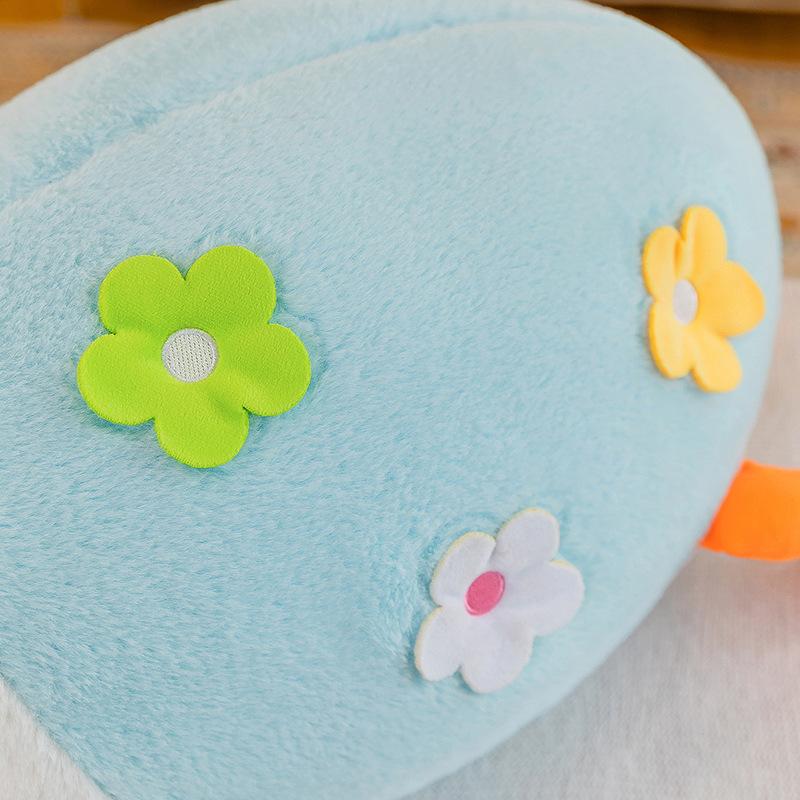 Милая подушка-плед в виде гуся с цветущей сакурой, плюшевая игрушка, кукла для сна в кровати для девочки, кукла для прилавка на ночном рынке