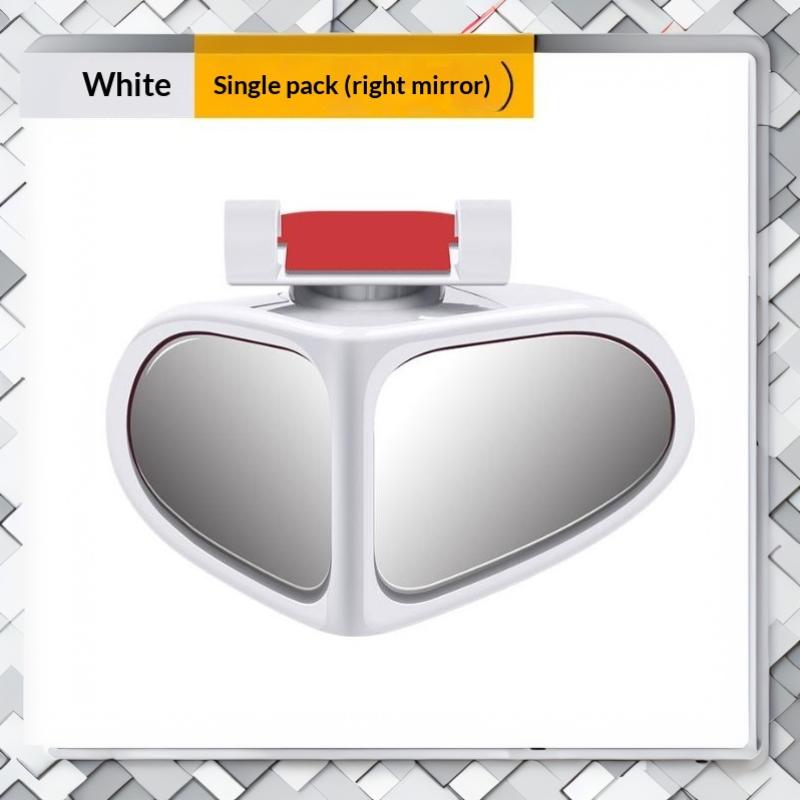Car Blind Spot Mirror 360 Rotatable Wide Angle Anti-Scratch for Front Rear Wheel Reverse Parking Auto Use