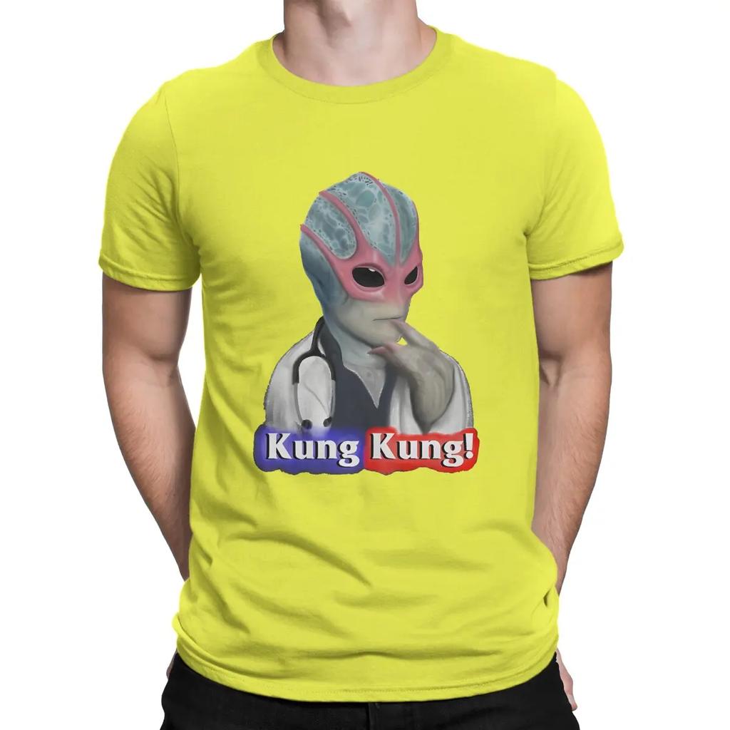 Solving Crime Like Kung Kung Cute Gifts Man's TShirt Resident Alien O Neck Short Sleeve 100% Cotton T Shirt Funny Top Quality