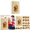 Dog Theme Christmas Advent Calendar With Acrylic Animal Figures For Holiday Gift Giving